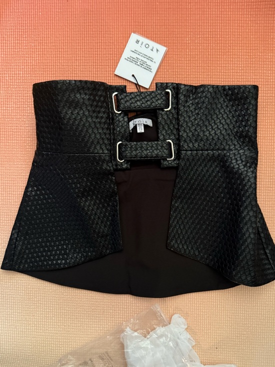 Atoir Big Ambitions Corset Embossed Faux Leather Belt Size Medium/10 main image 4